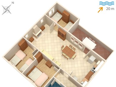 Holiday house Three bedroom house near beach Veli Rat, Dugi otok K-875 - Outdoor photo 23