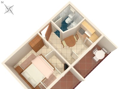 Apartment One bedroom apartment with balcony and sea view Stanići, Omiš A-2818-a - Outdoor photo 26