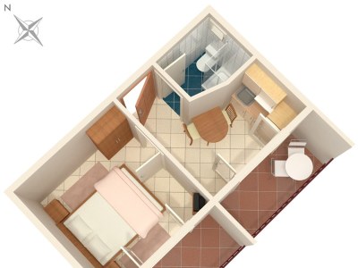 Apartment One bedroom apartment with balcony and sea view Stanići, Omiš A-2818-c - Outdoor photo 27