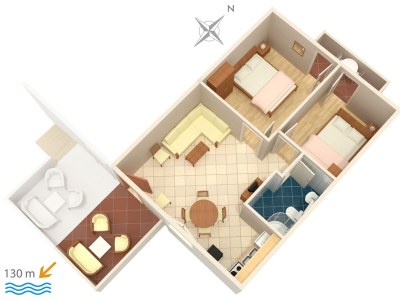 Apartment Two bedroom apartment with balcony and sea view Rogoznica A-2895-c - Outdoor photo 33