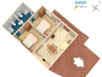 Apartment Two bedroom apartment with terrace Arbanija, Čiovo A-4320-b - Outdoor photo 11