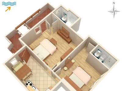 Apartment Two bedroom apartment with terrace and sea view Supetarska Draga - Donja, Rab A-5030-a - Outdoor photo 28