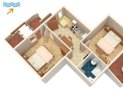 Apartment Two bedroom apartment with terrace and sea view Supetarska Draga - Donja, Rab A-5030-b - Outdoor photo 28