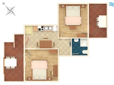 Apartment Two bedroom apartment with terrace and sea view Supetarska Draga - Donja, Rab A-5030-b - Outdoor photo 30