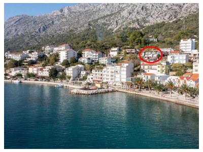 Apartment Two bedroom apartment with balcony and sea view Živogošće - Porat, Makarska A-16289-d - Outdoor photo 2