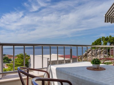 Apartment One bedroom apartment with balcony and sea view Baška Voda, Makarska A-16517-a - Outdoor photo 17