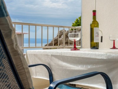 Apartment Studio flat with balcony and sea view Baška Voda, Makarska AS-16517-a - Outdoor photo 19