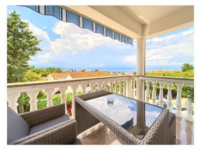 Apartment Two bedroom apartment with terrace and sea view Malinska, Krk A-19280-a - Outdoor photo 16