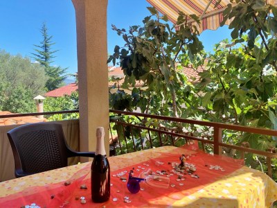 Apartment One bedroom apartment with balcony and sea view Čižići, Krk A-19214-b - Outdoor photo 25