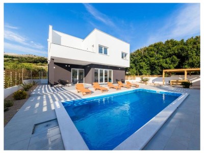 Holiday house Four-bedroom house with terrace and sea view Pag K-23343 in Pag - Holiday house