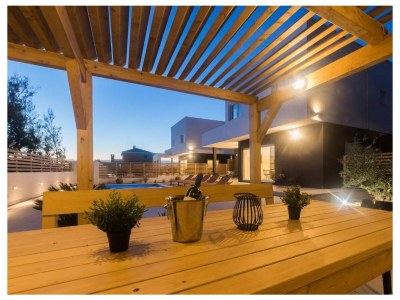 Holiday house Four-bedroom house with terrace and sea view Pag K-23343 - Outdoor photo 5