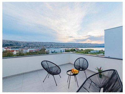 Holiday house Four-bedroom house with terrace and sea view Pag K-23343 - Outdoor photo 32