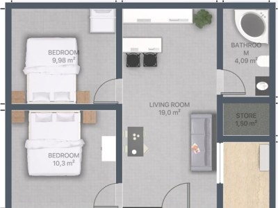 Apartment Two bedroom apartment near beach Živogošće - Porat, Makarska A-16763-a - Outdoor photo 35