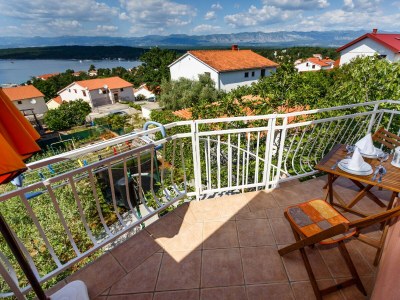Apartment Studio flat with balcony and sea view Njivice, Krk AS-20505-a - Outdoor photo 12