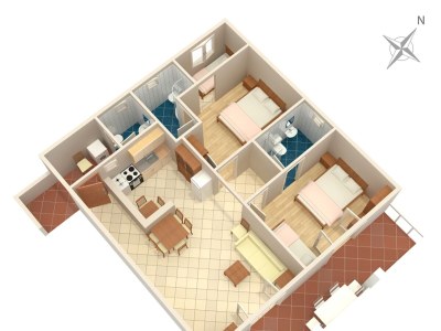 Apartment Two bedroom apartment with terrace and sea view Podaca, Makarska A-312-c - Outdoor photo 49