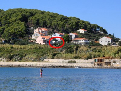 Apartment Two bedroom apartment with terrace and sea view Lumbarda, Korčula A-4376-a - Outdoor photo 2