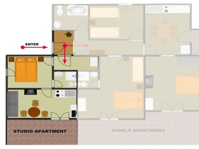 Apartment Studio flat with balcony and sea view Slatine, Čiovo AS-12811-a - Outdoor photo 24