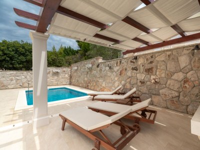 Holiday house Comfortable and spacious house with terrace and sea view Prižba, Korčula K-199 - Outdoor photo 11