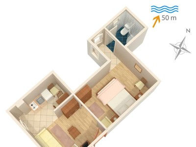 Apartment Studio flat with terrace Supetarska Draga - Donja, Rab AS-2022-a - Outdoor photo 24