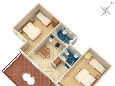 Apartment One bedroom apartment with terrace and sea view Dramalj, Crikvenica A-2397-c - Outdoor photo 27