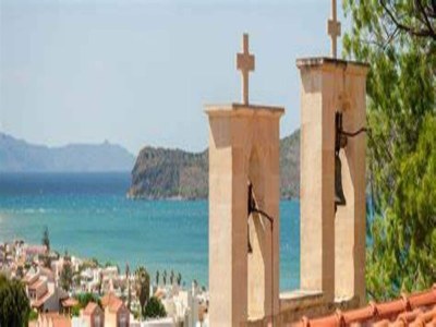 Holiday park Modernes Ferienhaus in Stalos mit Balkon - Environment photo 18