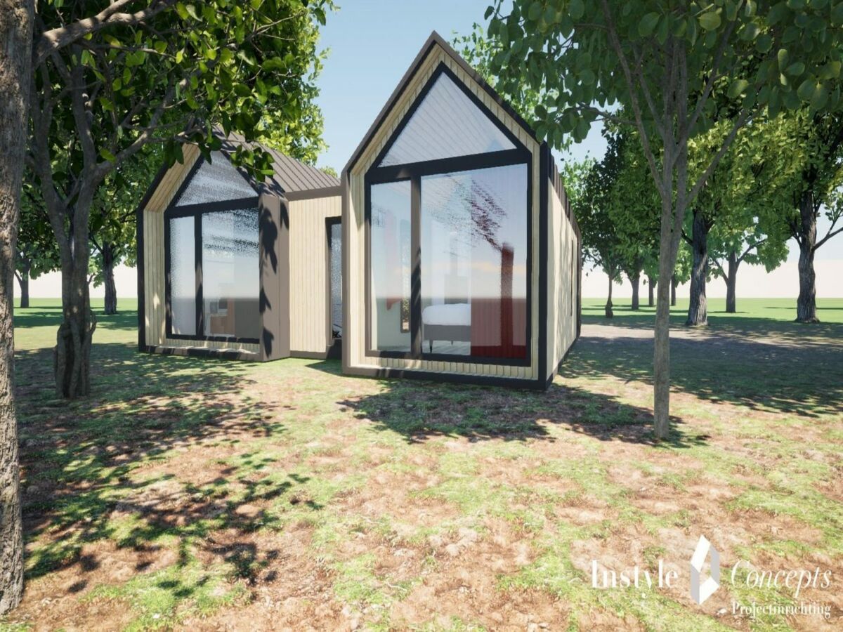 Holiday park Cozy 6-person lodge by the fishing pond.