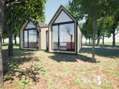 Holiday park Cozy 6-person lodge by the fishing pond. - Holiday park