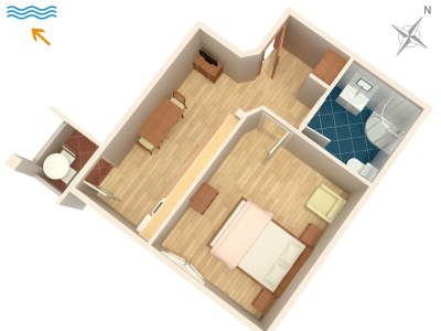 Apartment One bedroom apartment with balcony and sea view Duće, Omiš A-9437-a - Outdoor photo 16