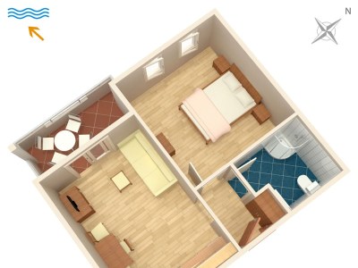 Apartment One bedroom apartment with terrace and sea view Duće, Omiš A-9437-b - Outdoor photo 18