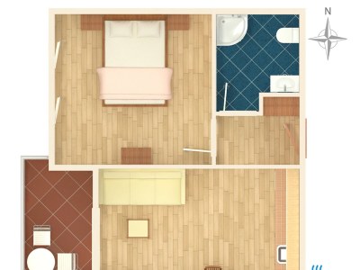 Apartment One bedroom apartment with terrace and sea view Duće, Omiš A-9437-e - Outdoor photo 17