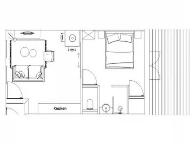 Apartment Beautiful lodge suitable for 2 people. - Features photo 12