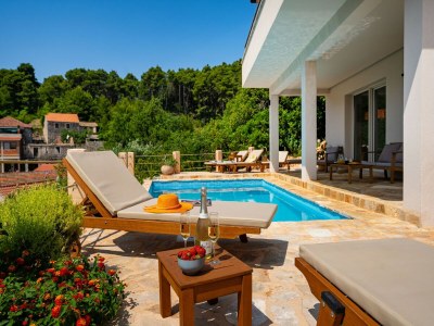 Holiday house Ruhiger Rückzugsort mit Meerblick auf Insel Hvar - Outdoor photo 16