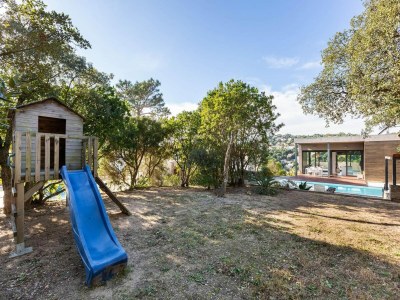 Villa Kinderfreundliche Villa mit Meerblick - Outdoor photo 4