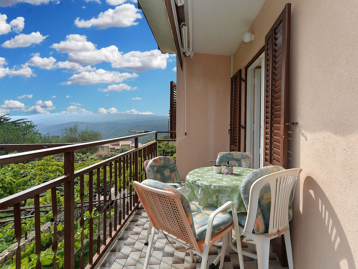 Apartment One bedroom apartment with balcony and sea view Rabac, Labin A-20746-a