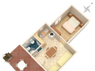 Apartment One bedroom apartment near beach Grebaštica, Šibenik A-471-d - Outdoor photo 27