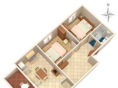 Apartment Two bedroom apartment with terrace and sea view Povljana, Pag A-6298-a - Outdoor photo 39