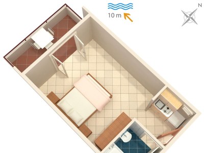 Apartment Studio flat near beach Cove Pokrivenik, Hvar AS-5231-a - Outdoor photo 16