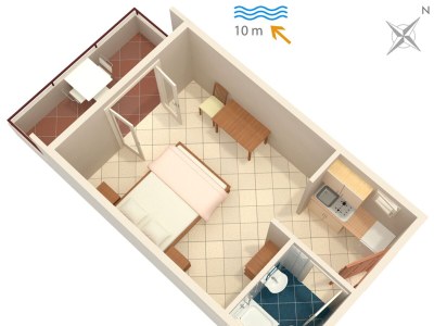 Apartment Studio flat near beach Cove Pokrivenik, Hvar AS-5231-b - Outdoor photo 17