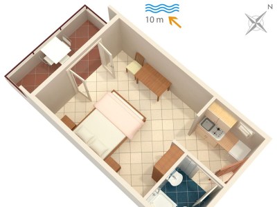 Apartment Studio flat near beach Cove Pokrivenik, Hvar AS-5231-d - Outdoor photo 18