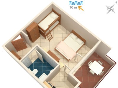 Apartment Studio flat near beach Cove Pokrivenik, Hvar AS-5231-e - Outdoor photo 18