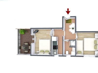 Apartment Two bedroom apartment with terrace and sea view Pisak, Omiš A-16239-b - Outdoor photo 26