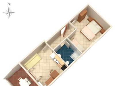 Apartment One bedroom apartment near beach Kustići, Pag A-4129-a - Outdoor photo 17