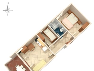 Apartment Two bedroom apartment near beach Kustići, Pag A-4129-b - Outdoor photo 20