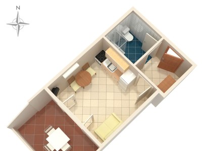 Apartment Studio flat near beach Kustići, Pag AS-4129-a - Outdoor photo 14