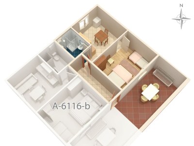 Apartment One bedroom apartment with terrace Marina, Trogir A-6116-a - Outdoor photo 27