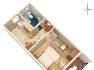 Apartment One bedroom apartment with balcony and sea view Marina, Trogir A-6116-e - Outdoor photo 29