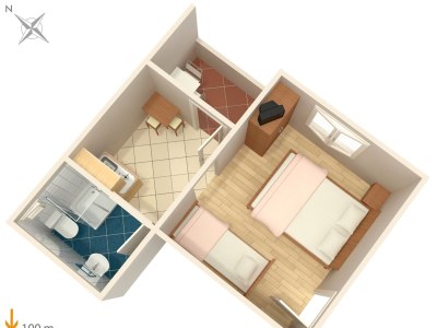 Apartment Studio flat with balcony Podaca, Makarska AS-6874-b - Outdoor photo 17