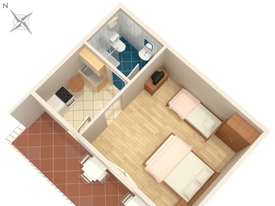 Apartment Studio flat with terrace and sea view Podaca, Makarska AS-6874-c - Outdoor photo 18