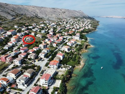 Apartment Two bedroom apartment with terrace and sea view Pag A-15765-b - Outdoor photo 8