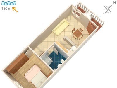 Apartment One bedroom apartment with terrace and sea view Duga Luka (Prtlog), Labin A-2367-b - Outdoor photo 17